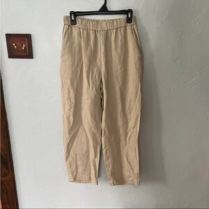 Quince Beige 100% Linen Pants Size Small Lightweight Spring Transitional Women's